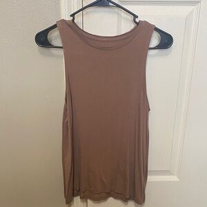 a new day Sleeveless Tan Muscle Tee